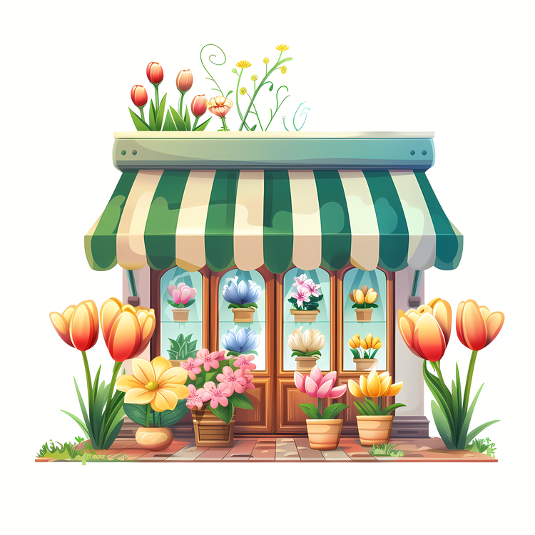 Spring Flower Store,Flowers,Shopping Store