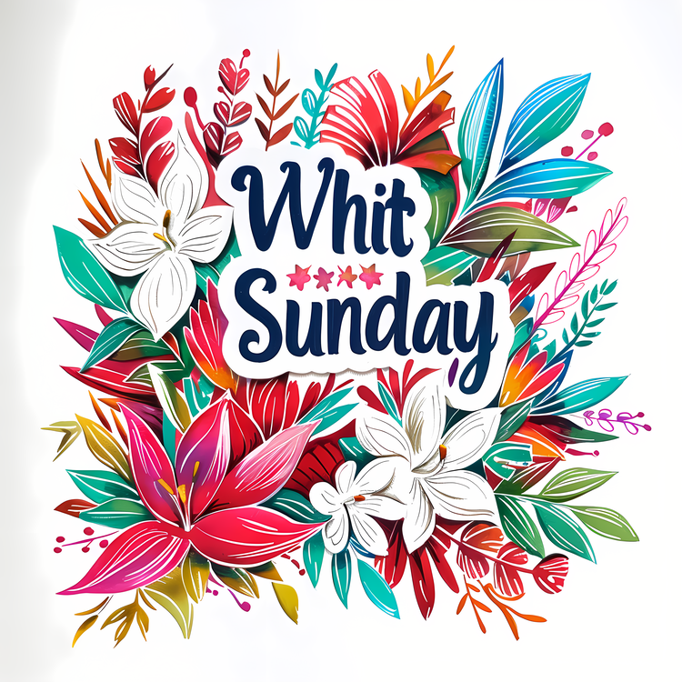 Whit Sunday,Floral,Bold