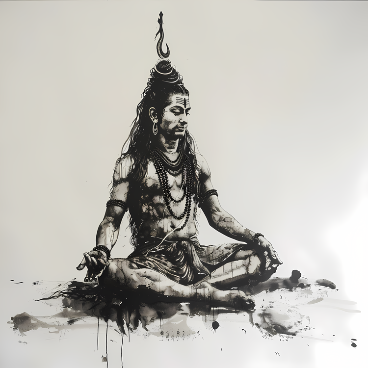 Shiva,Yogi,Lotus Position