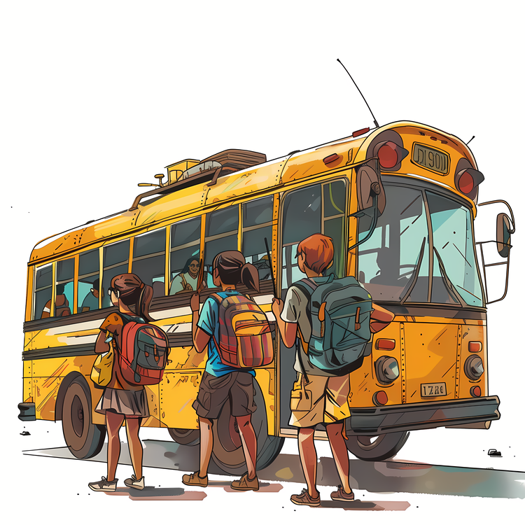 School,Bus,Children