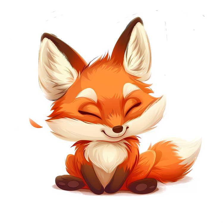 Fox,Cartoon,Adorable