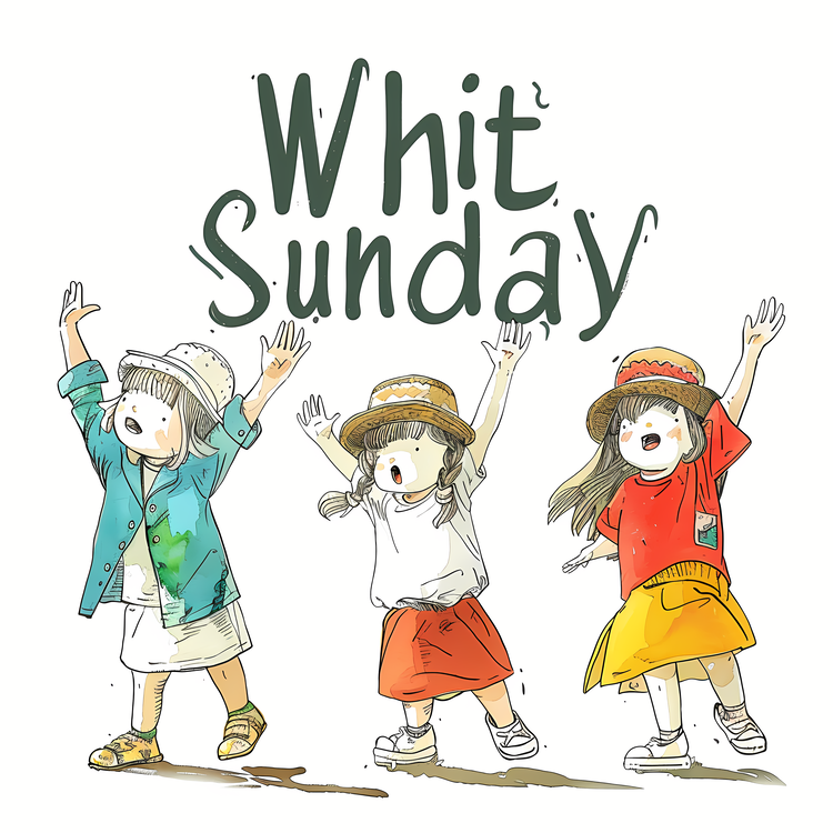 Whit Sunday,Children,Happiness