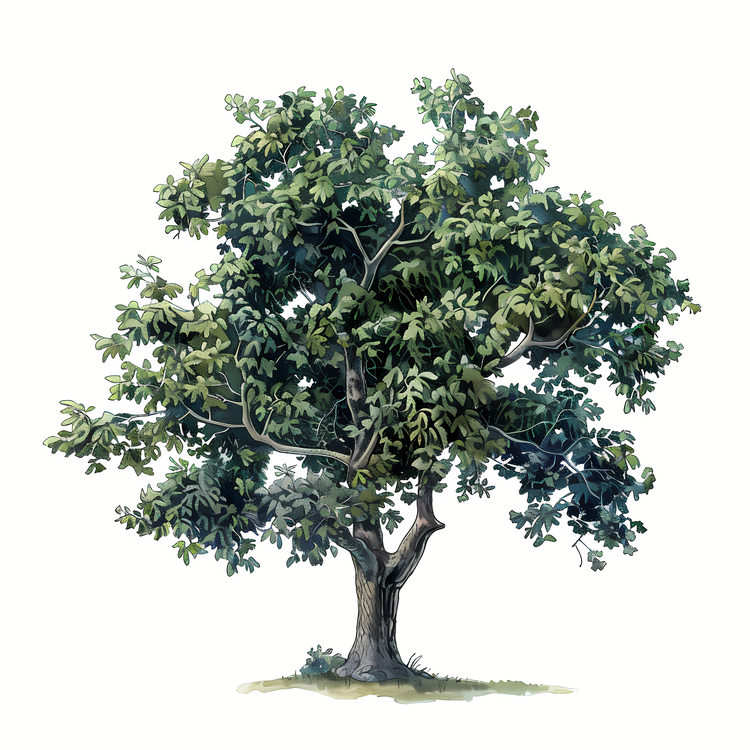 Hickory Tree,Tree,Green