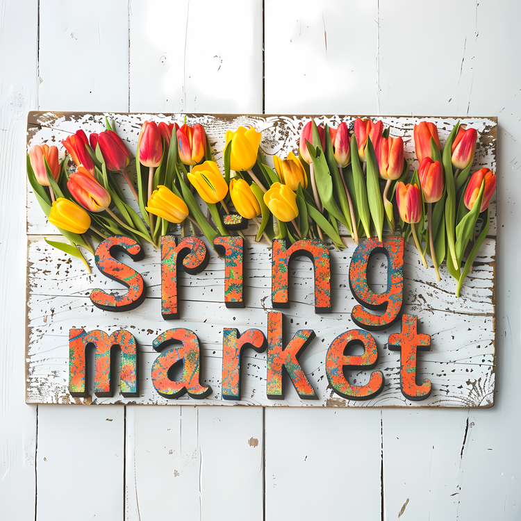 Spring Market,Flowers,Tulips