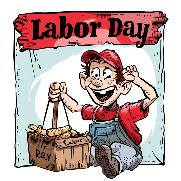 Labor Day,Labor Worker,Cartoon