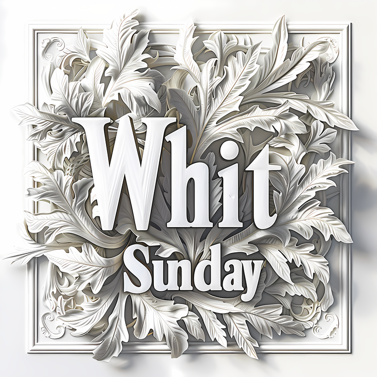 Whit Sunday,Wreath,White