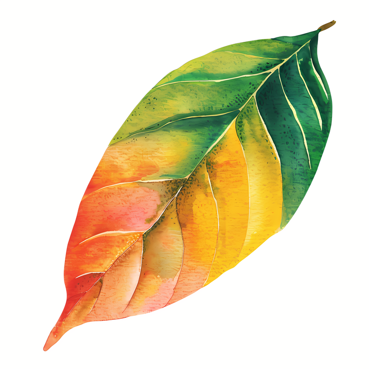 Mango Leaf,Watercolor,Leaf