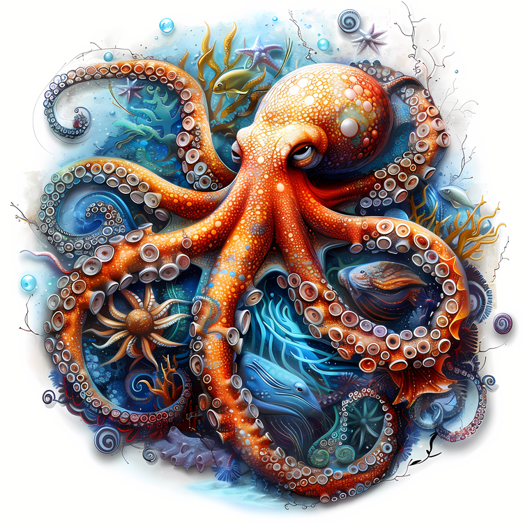 Digital Art,Underwater Creatures,Digital Painting