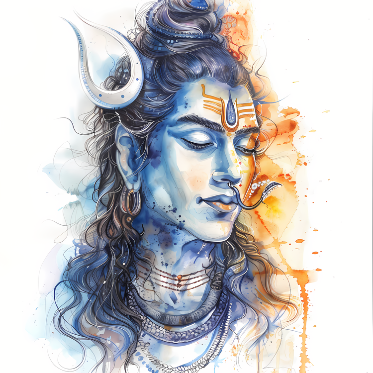 Shiva,Hindu God,Face Painting