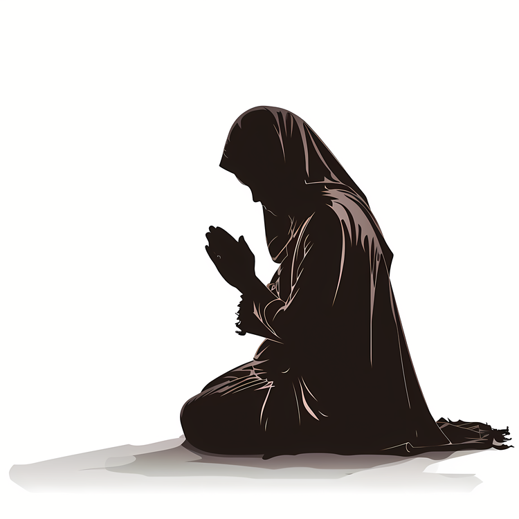 Day Of Prayer,Silhouette,Muslim Woman