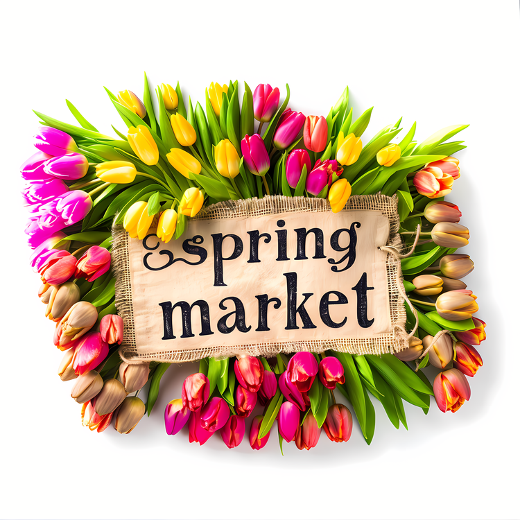 Spring Market,Spring Tulips,Easter Tulips