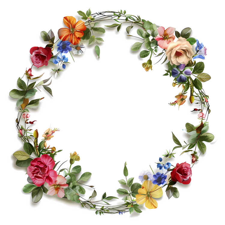 Mothers Day,Floral Wreath,Colorful Flowers
