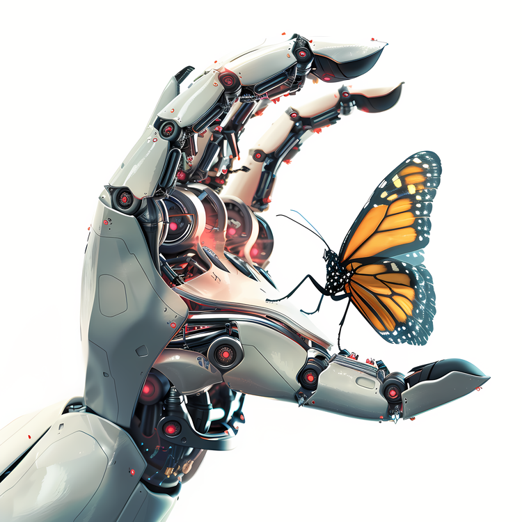 Robot Hand,Butterfly,Robotic Hand