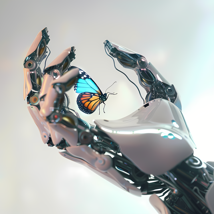 Robot Hand,Butterfly,Humanoid Robot