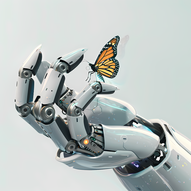 Robot Hand,Butterfly,Robotic
