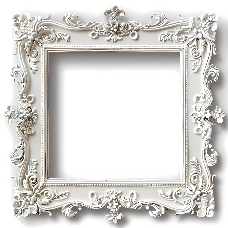 Photo Frame,White Frame,Ornate Frame