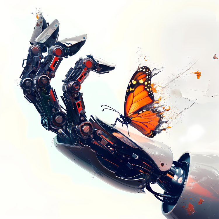 Robot Hand,Butterfly,Robotic Hand