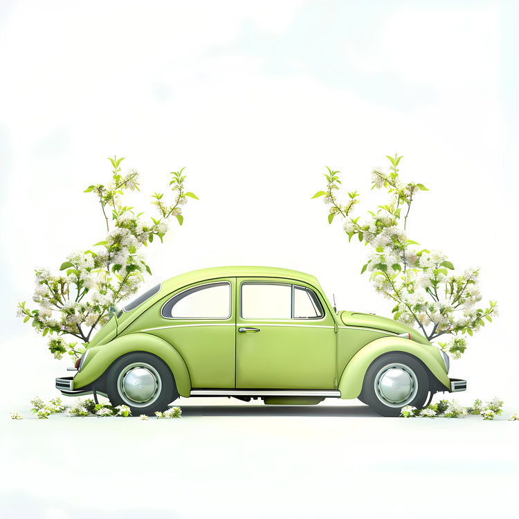 Spring Car,Car,Green