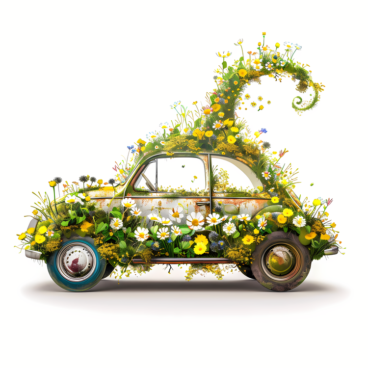 Spring Car,Car,Garden