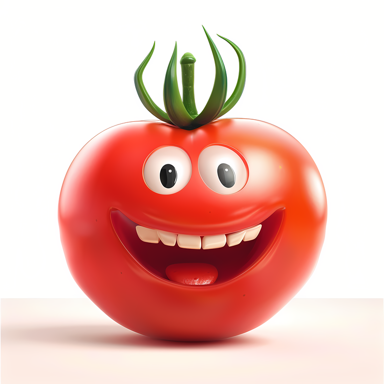 3d Cartoon Vegetable,Red Tomato,Fruit