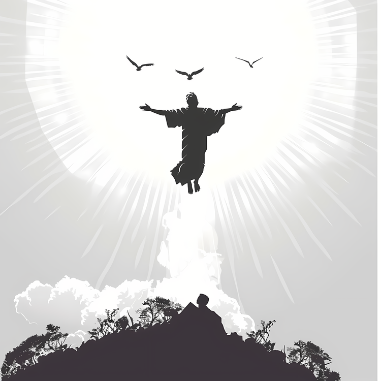 Ascension Day,Human,Silhouette