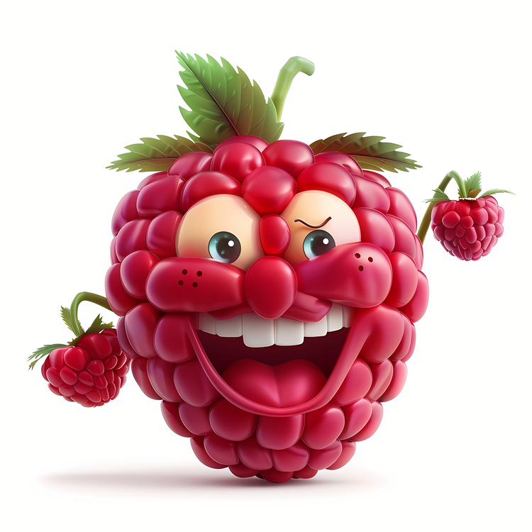 3d Cartoon Fruit,Raspberry,Fruit
