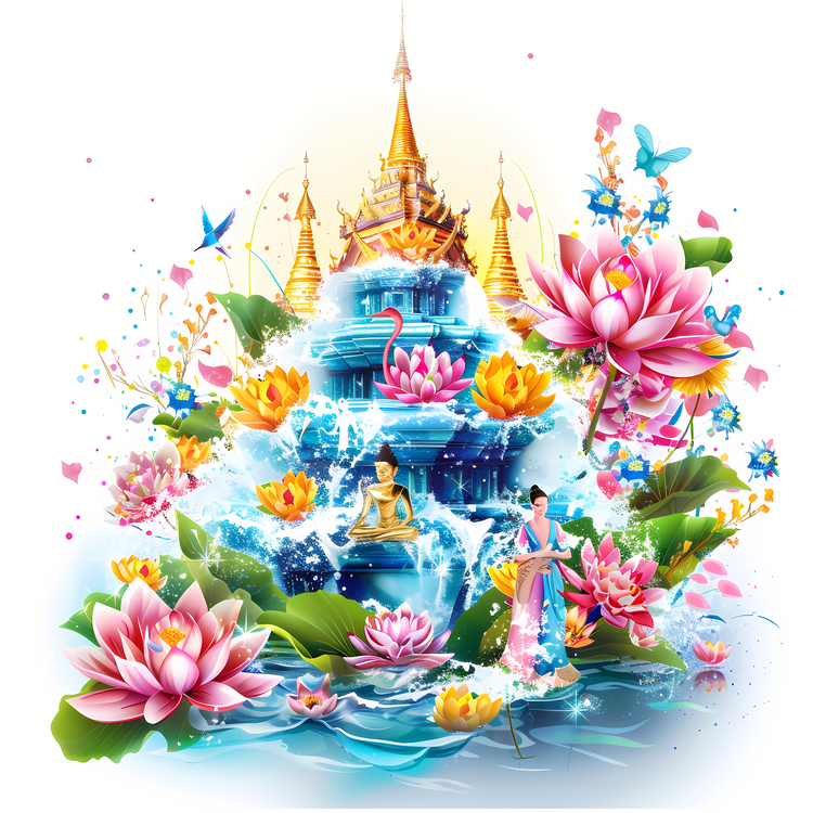 Songkran,Lotus,Flower