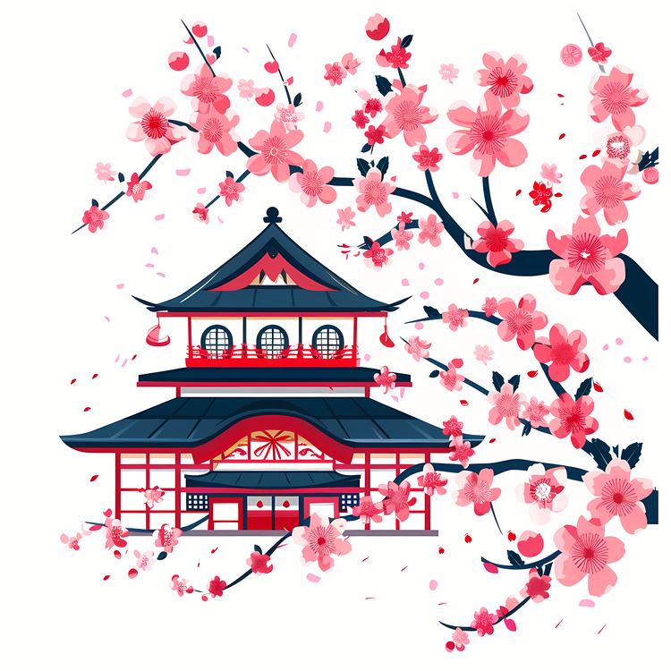 Sakura,Japan,Japanese Architecture