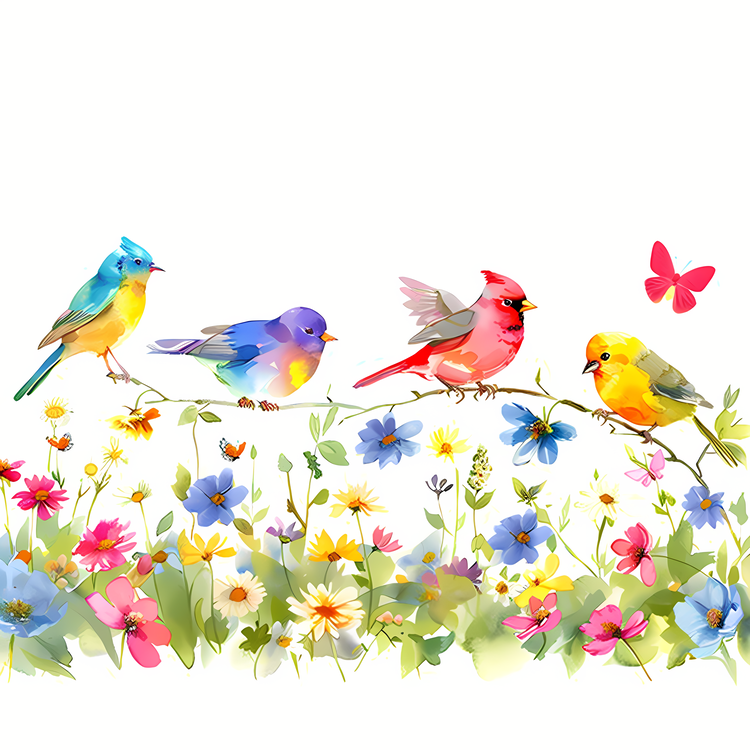 Bird Day,Bird,Floral