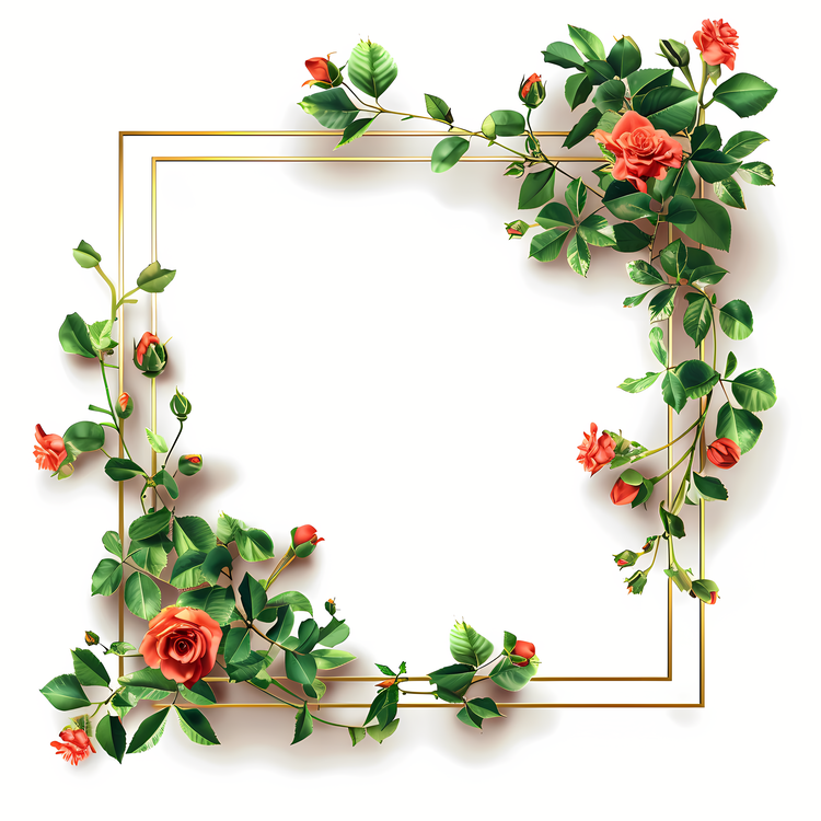 Photo Frame,Roses,Floral Design