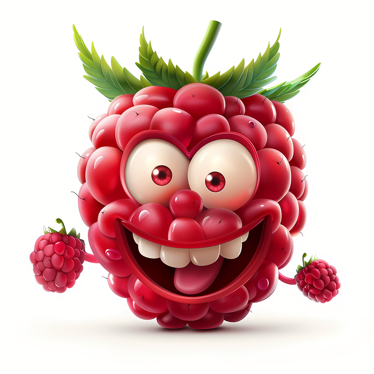 3d Cartoon Fruit,Cartoon,Raspberry