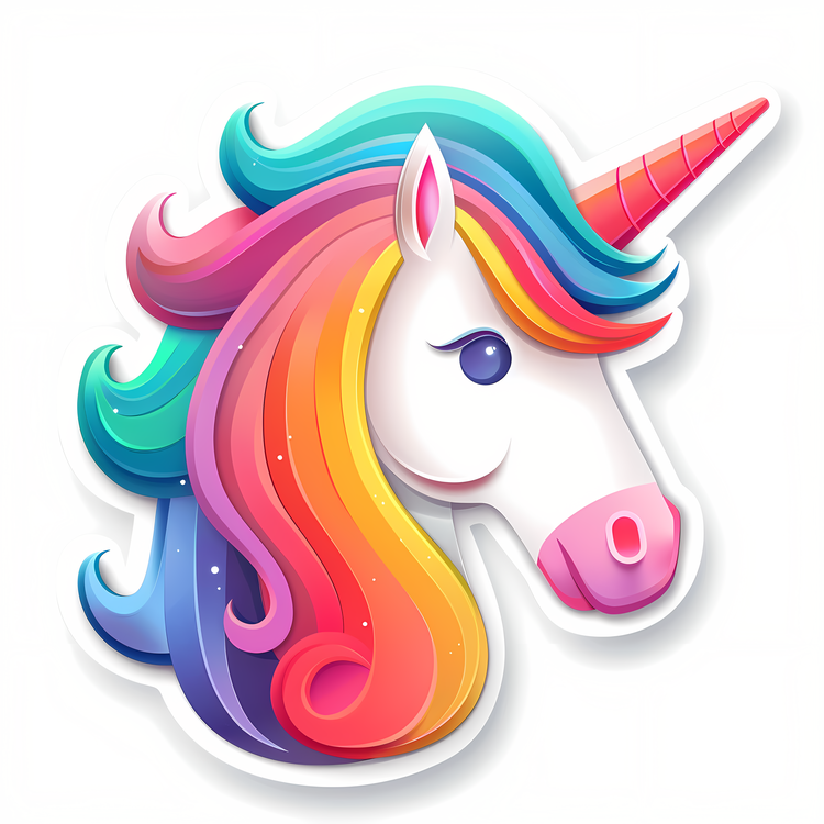 Emoji,Unicorn,Colorful