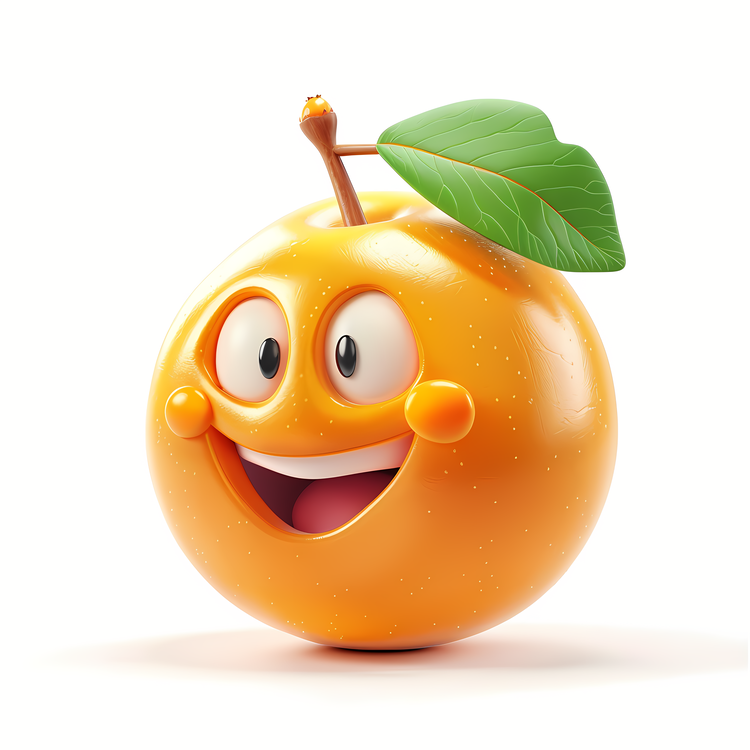 3d Cartoon Fruit,Fruit,Orange