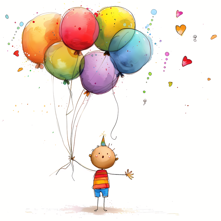 Birthday Wish,Birthday Party,Balloons