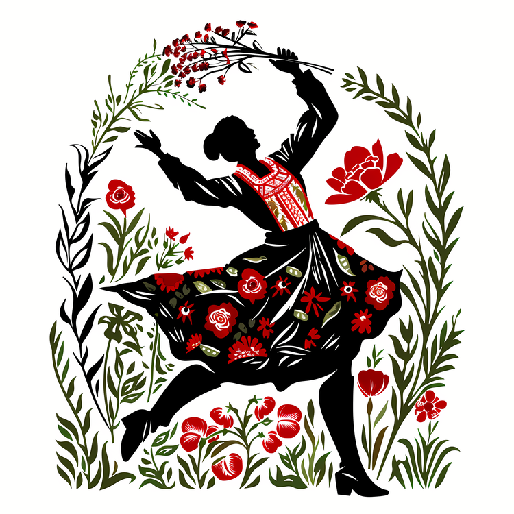 May Day,Dance,Silhouette