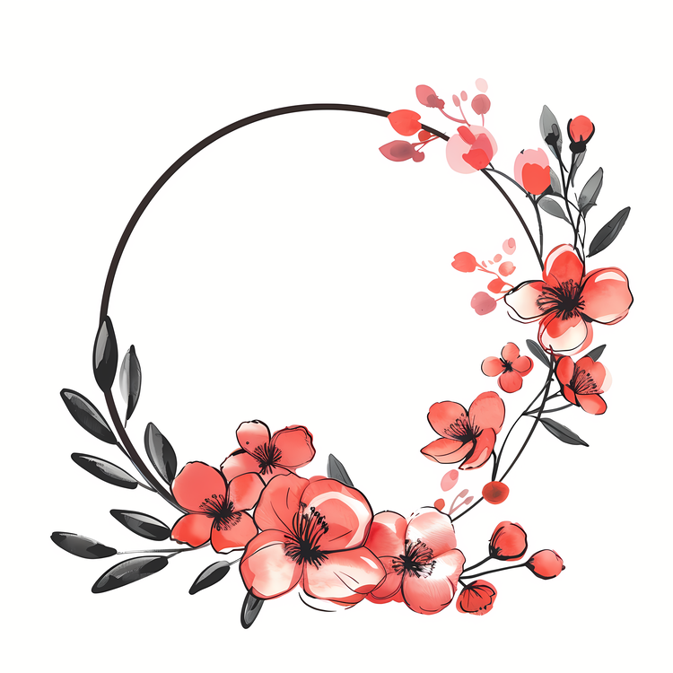 Mothers Day,Flower Wreath,Floral Circle