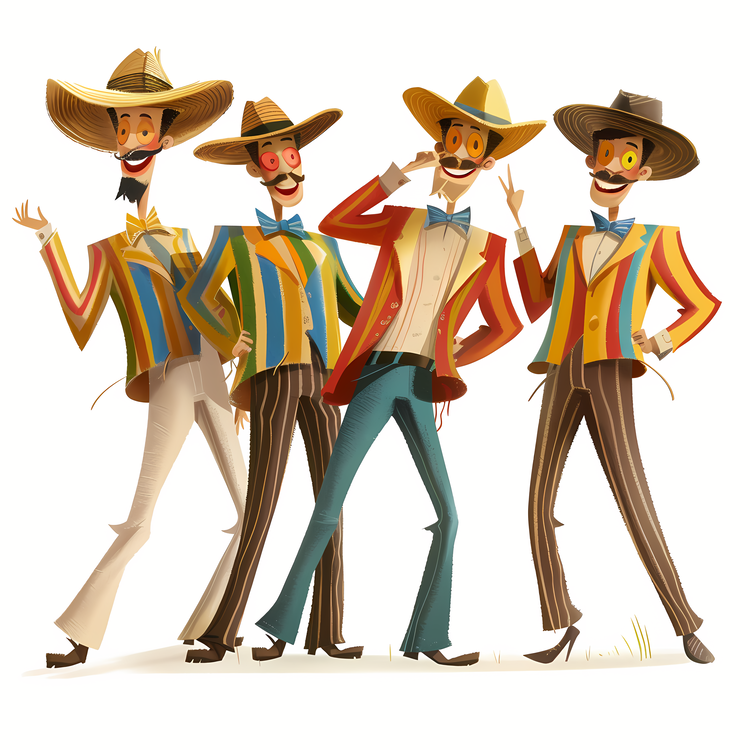 Barbershop Quartets,Mexican Band,Outfit