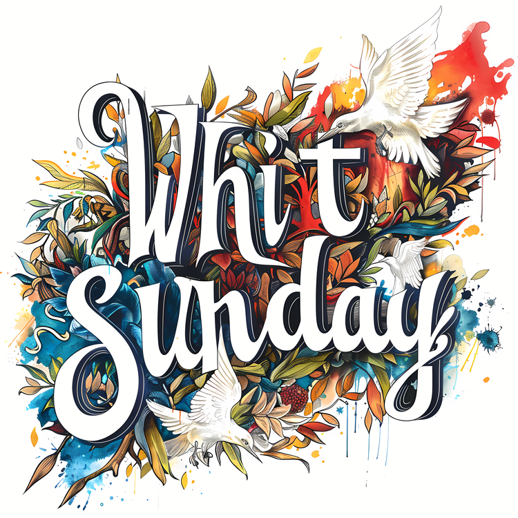 Whit Sunday,Colorful,Painting