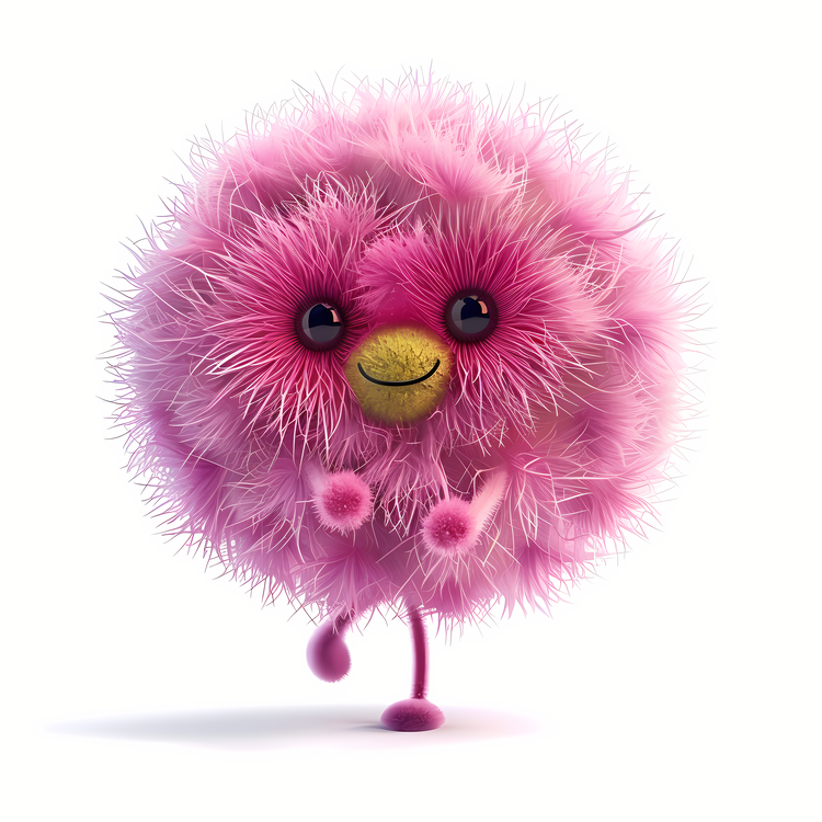 Fuzzy,Pink,Plush