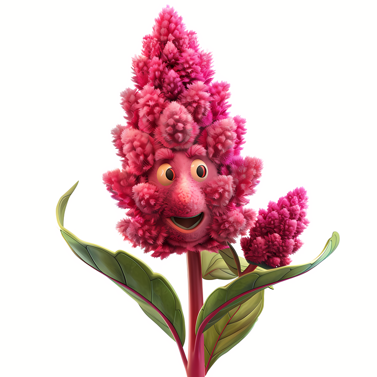 3d Cartoon Flowers,Pink,Stamen