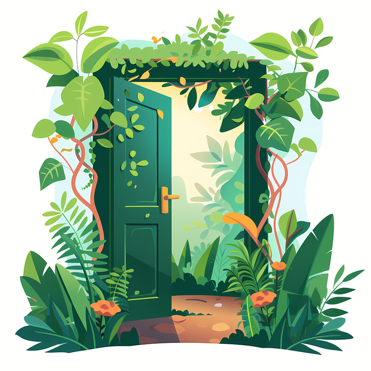 Door,Nature,Green Door