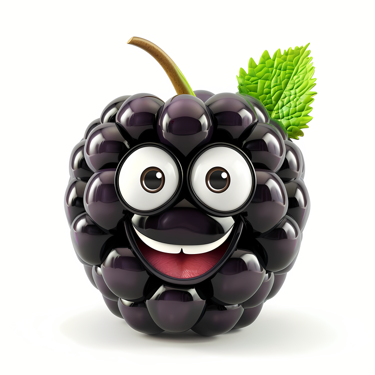3d Cartoon Fruit,Fruit,Blackberry