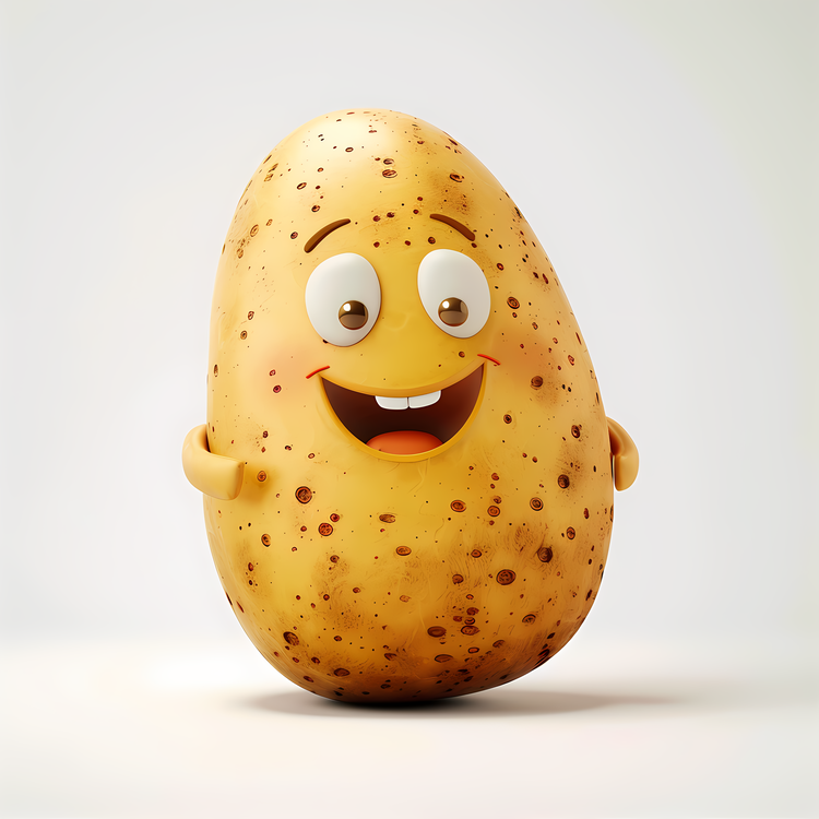 3d Cartoon Vegetable,Emoticon,Cute Potato