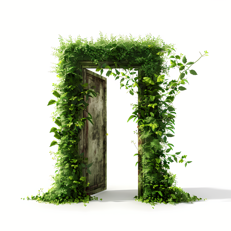 Door,Nature,Green Doorway