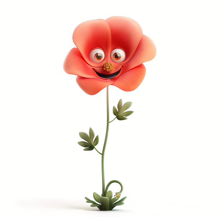3d Cartoon Flowers,Cute,Friendly