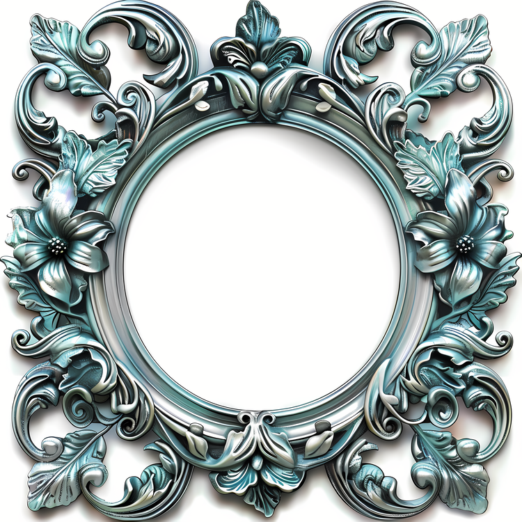 Photo Frame,Ornate Frame,Floral Pattern