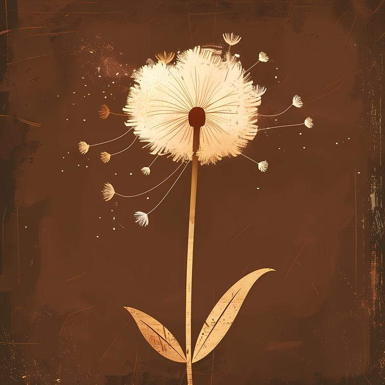 Dandelion,Brown,Flowers