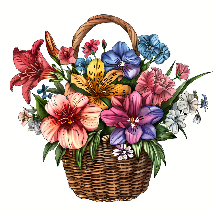 May Day,Flower Basket,Bouquet