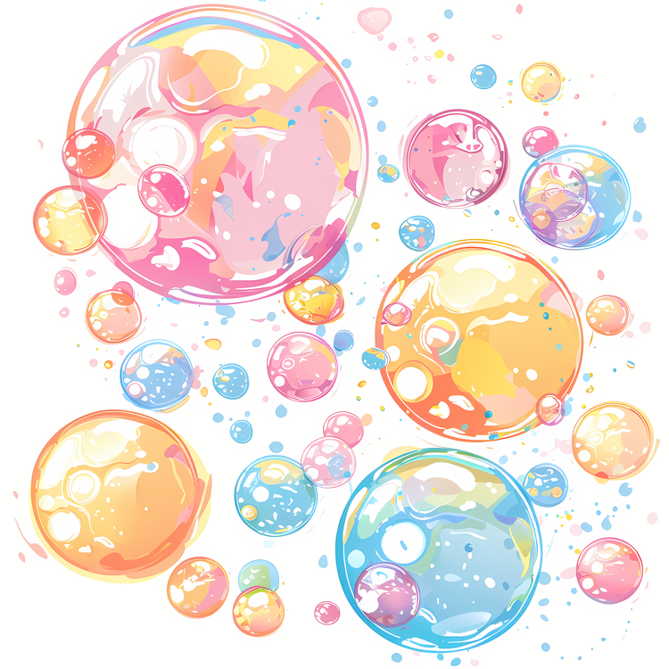 Bubbly,Soapy Bubbles,Frothy Bubbles