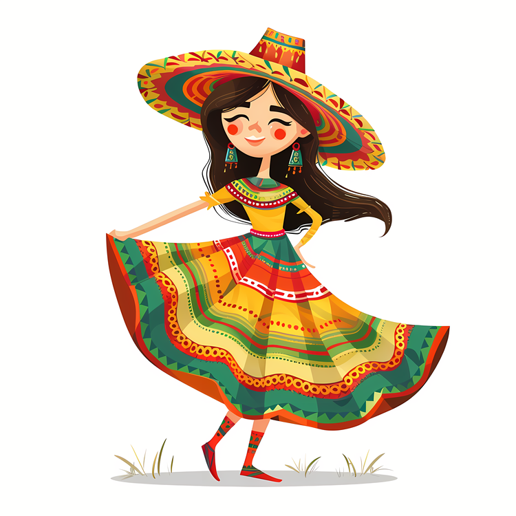 Cinco De Mayo,Mexican Woman,Traditional Dress